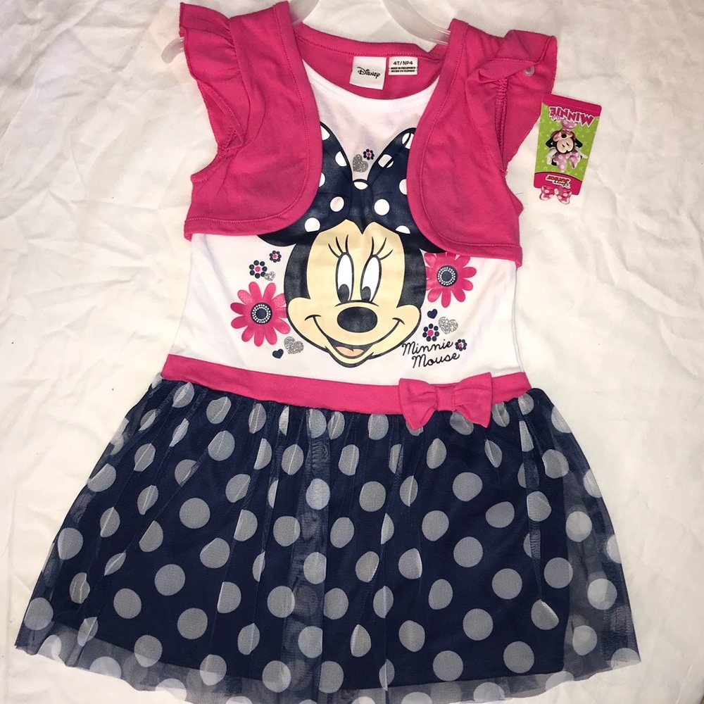 BRAND NEW DISNEY GIRLS MINNIE MOUSE DRESS